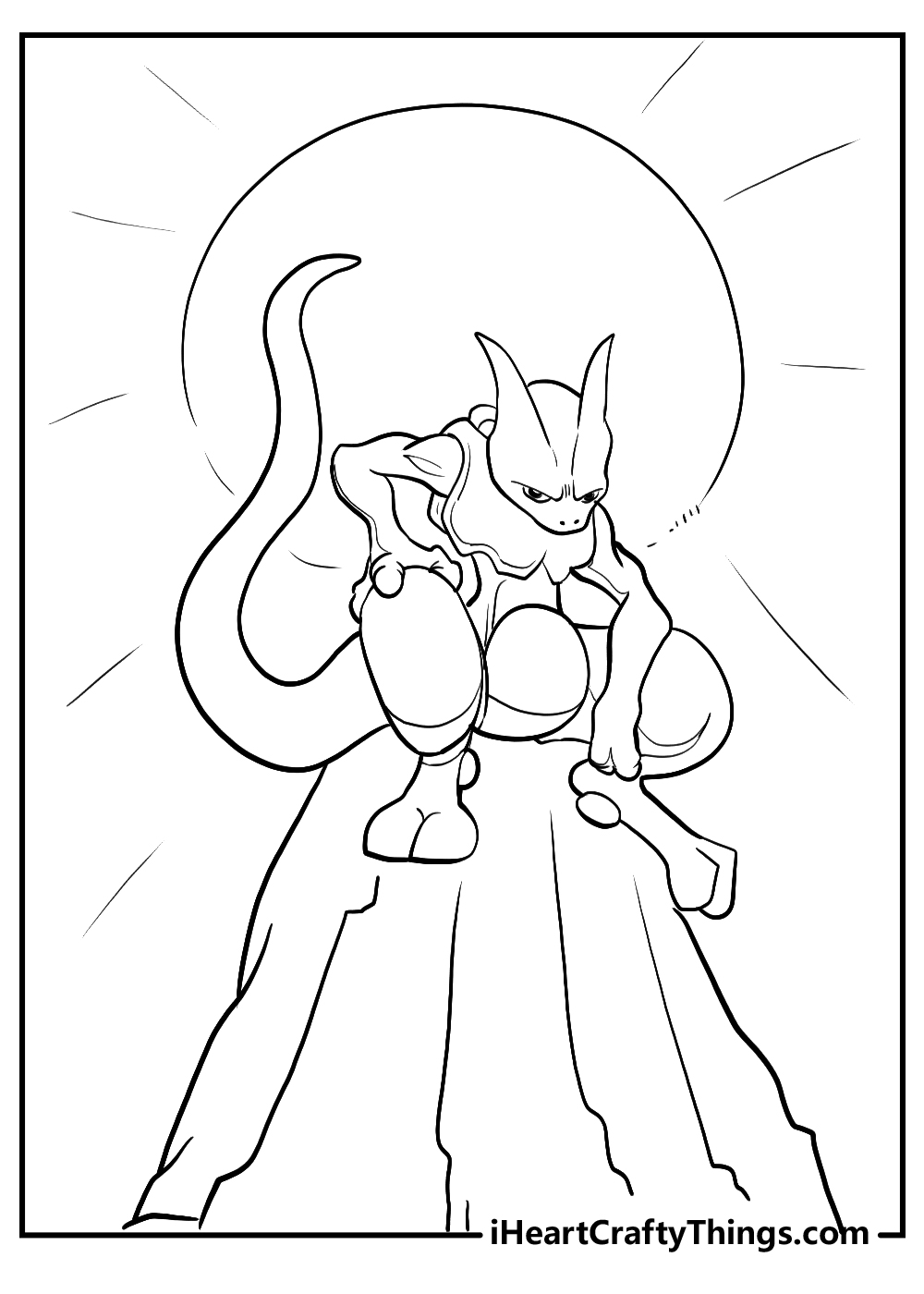 Printable mewtwo coloring pages updated