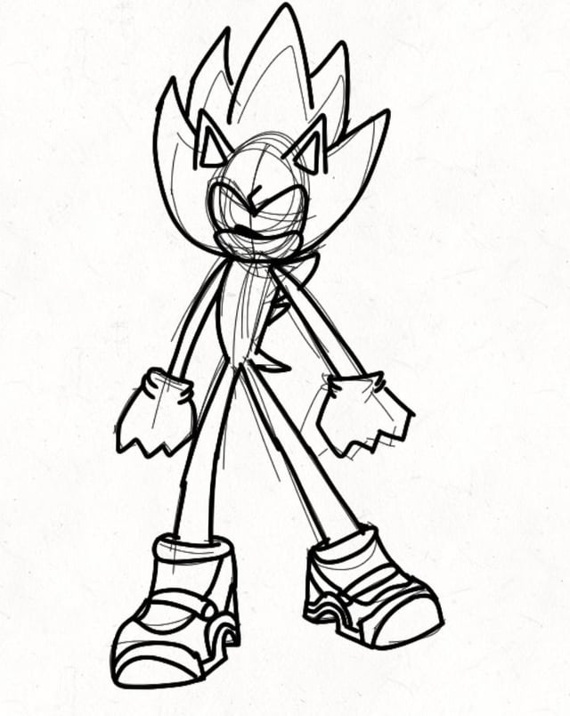 Super dark sonic concept by sonicraiju aka me rsonicthehedgehog
