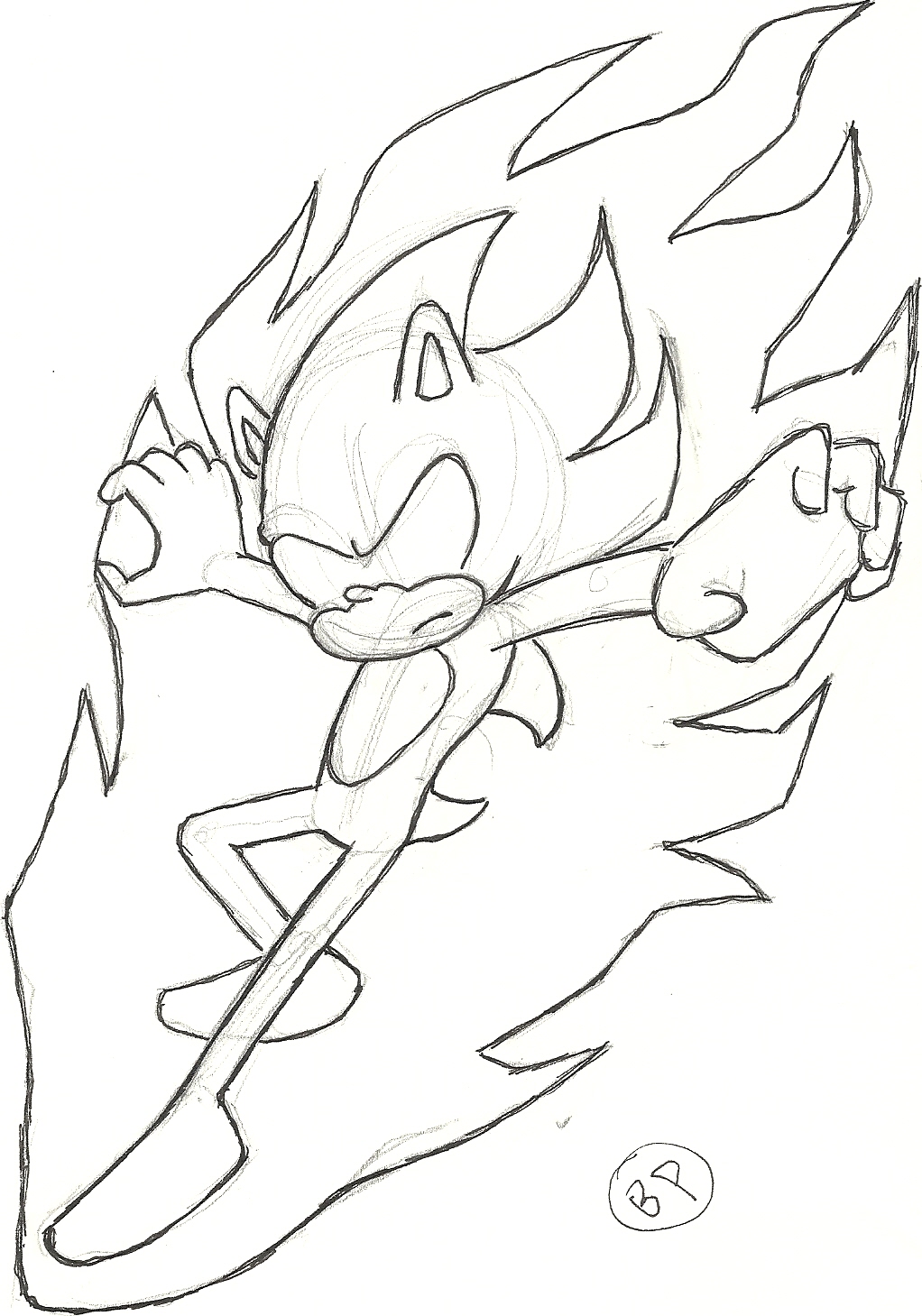Dark sonic doodle by seinari on