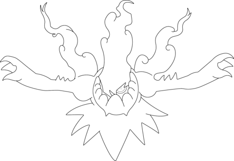 Darkrai incinerating the night coloring page free printable coloring pages