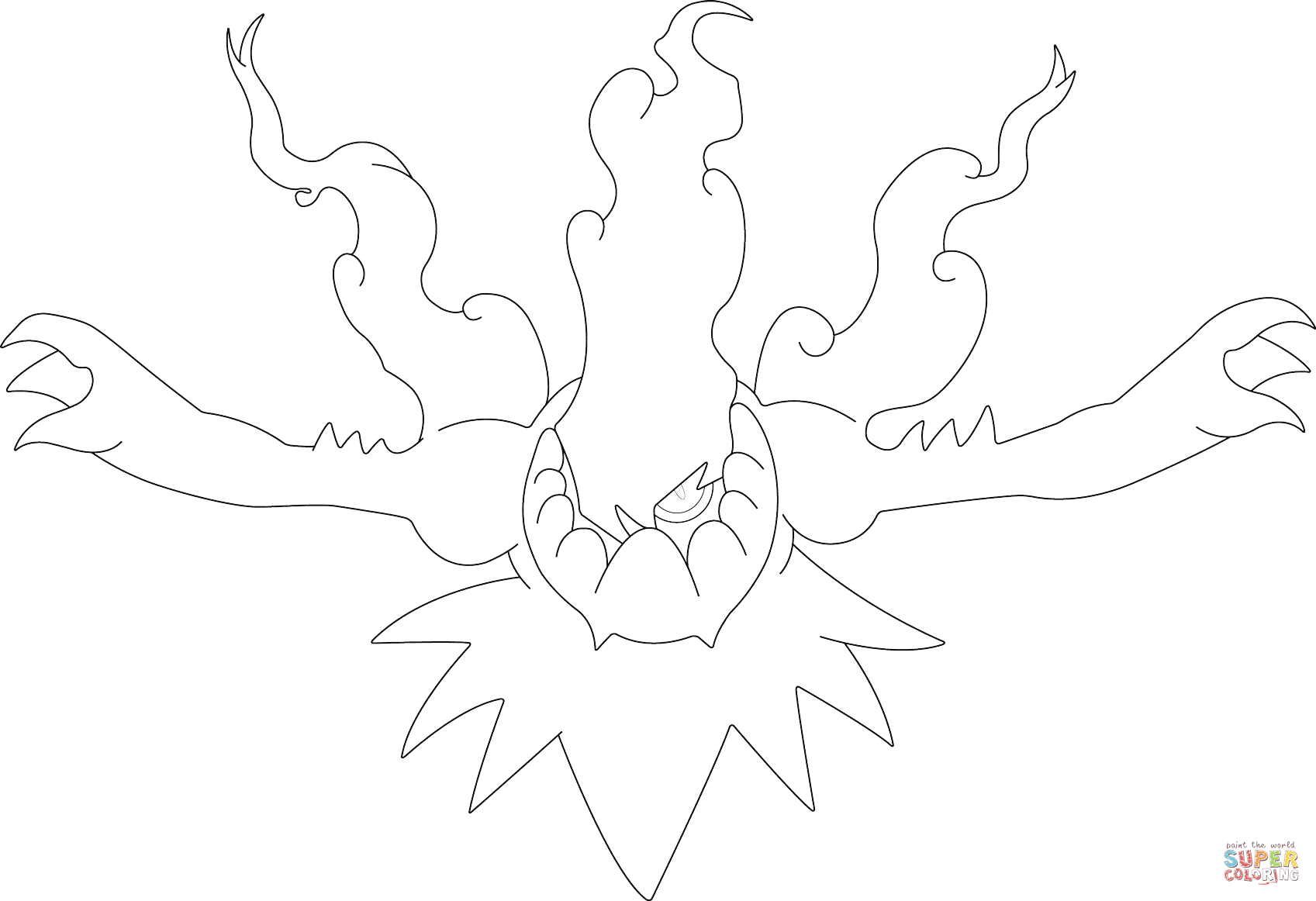 Darkrai incinerating the night super coloring pokemon coloring pages pokemon coloring sheets coloring pages