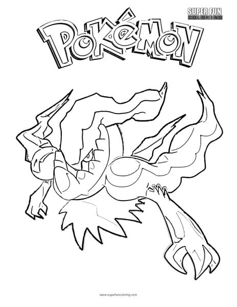 Darkrai pokemon coloring page
