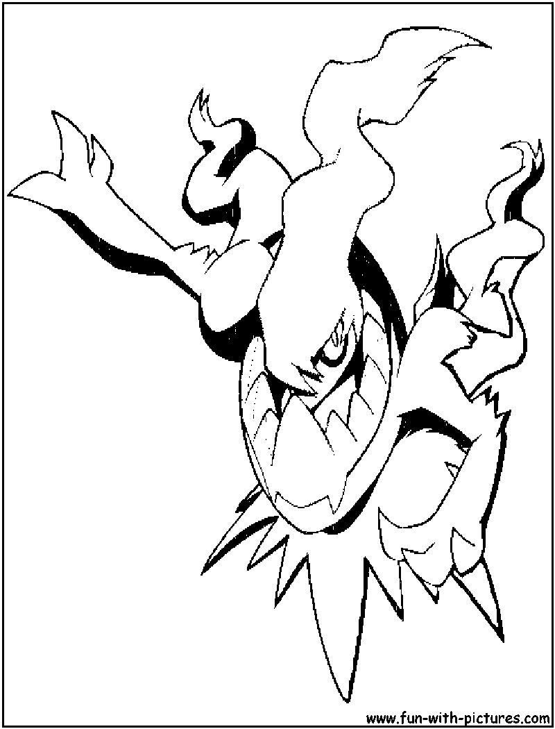 Darkrai coloring page