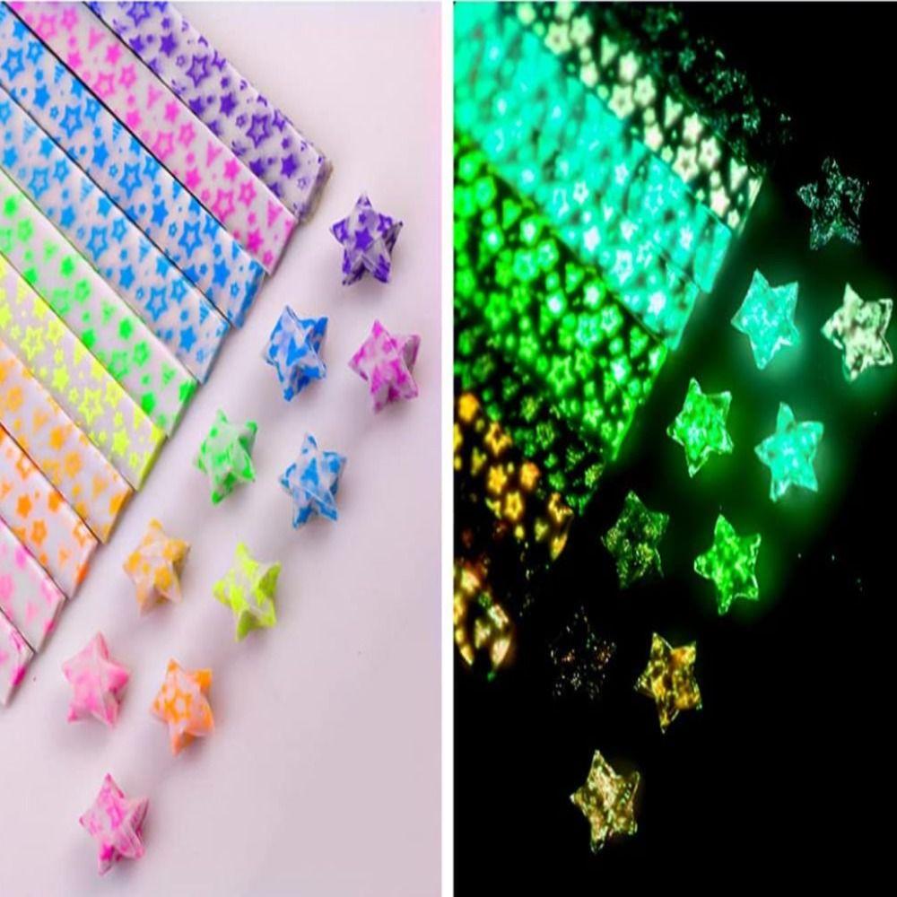 Cheap sheets origami star origami star paper strips handmade luminous colorful crafting supplies