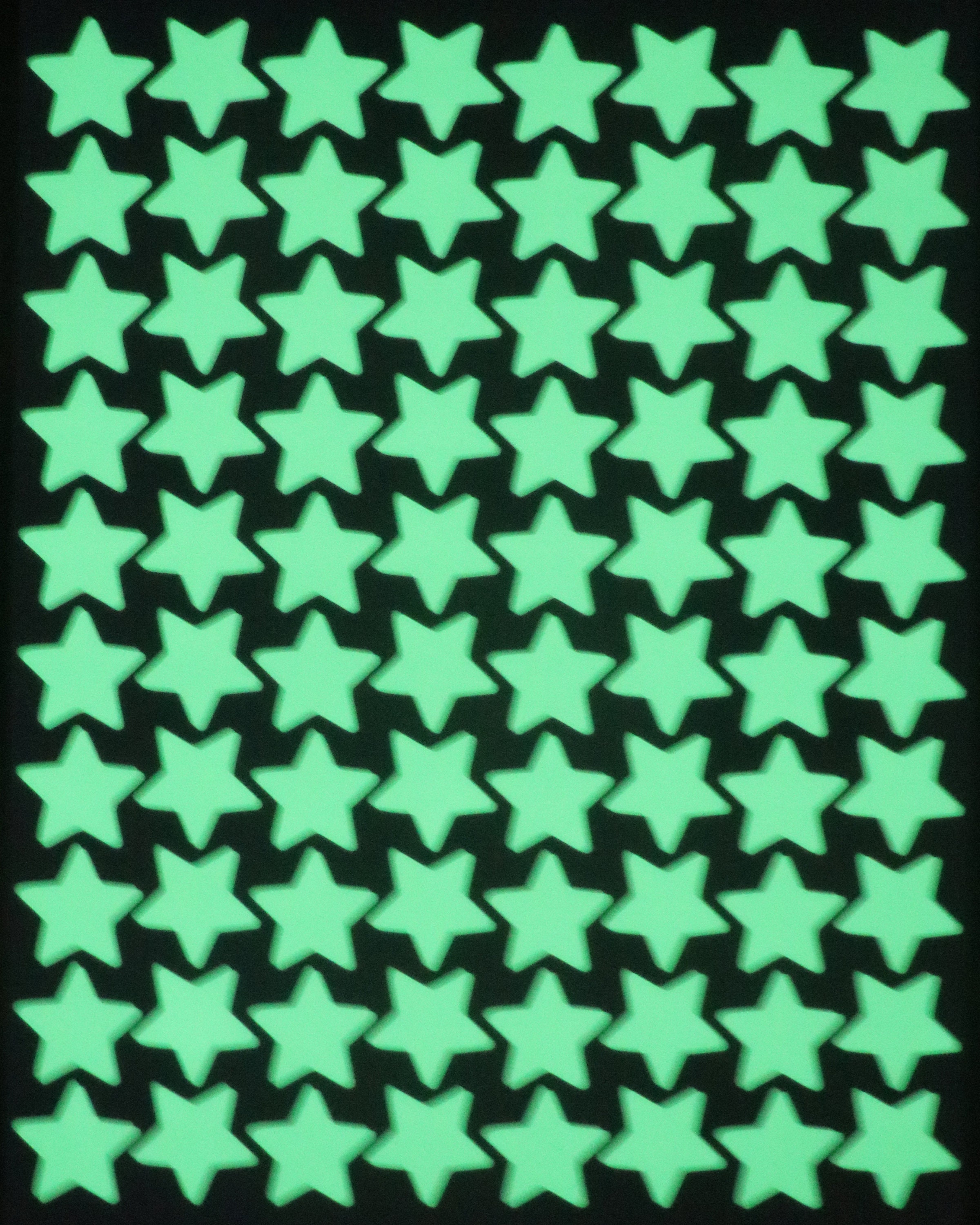 Glow in the dark star stickers a sheet peel and stick decal for wall art planner diary phone car teacher journal