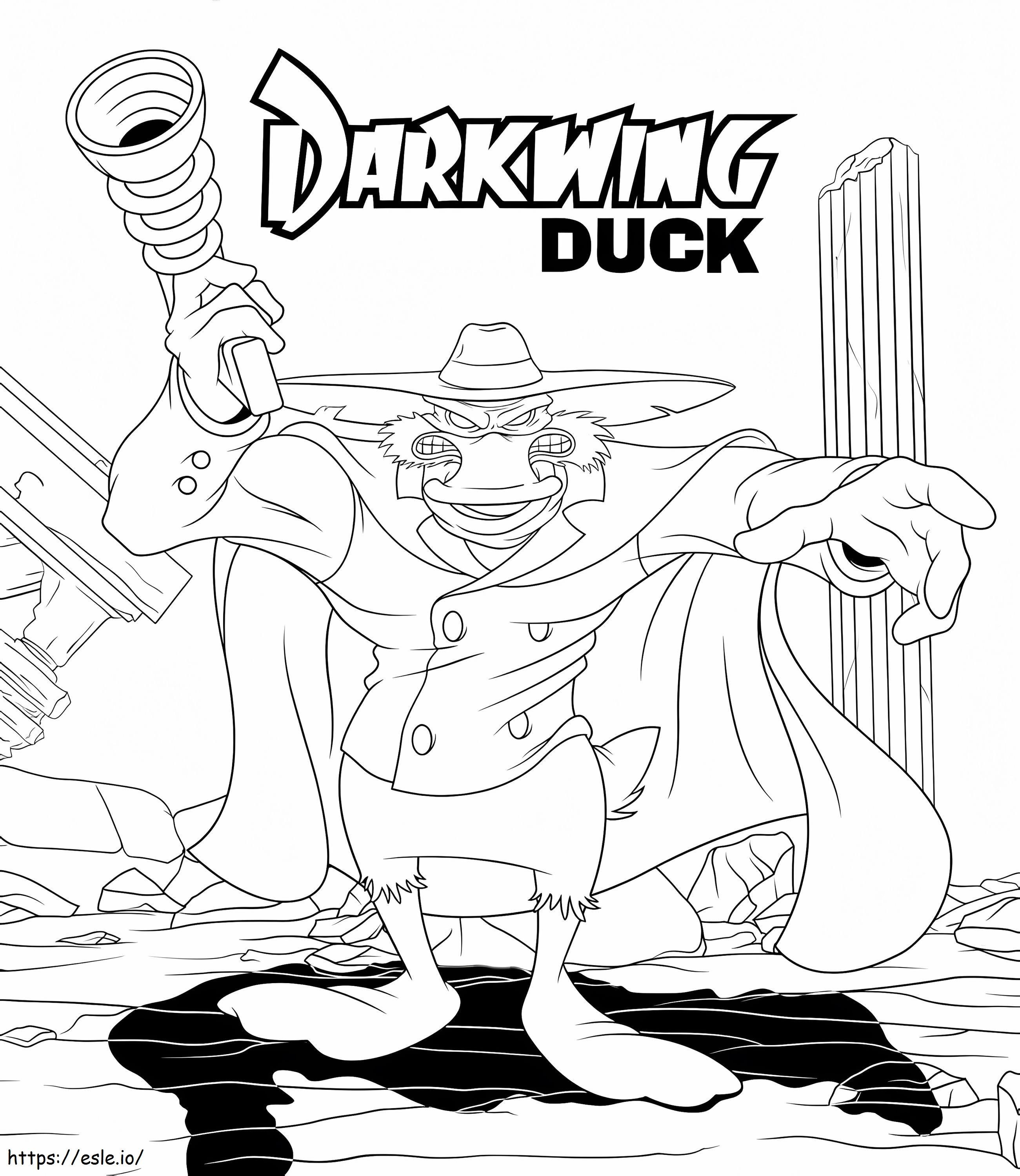 Darkwing duck coloring page