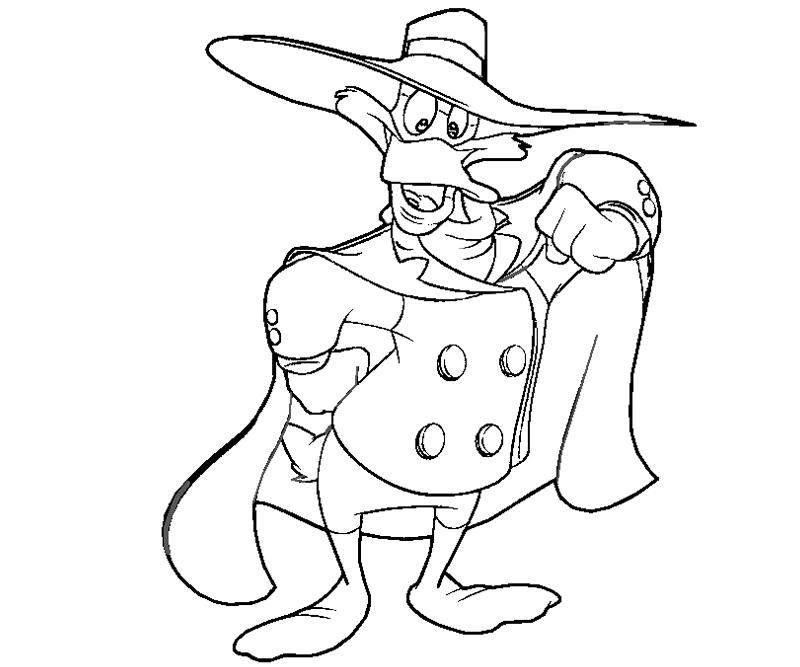 Darkwing duck coloring crafty teenager