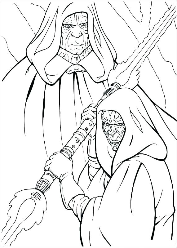 Darth maul coloring pages