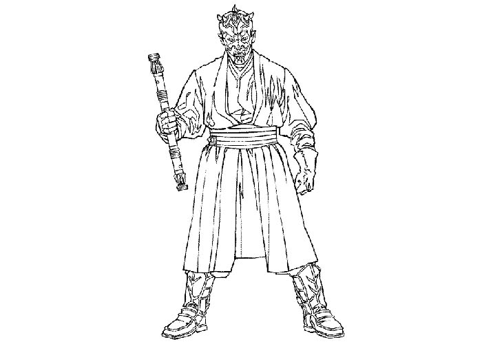 Star wars darth maul coloring pages