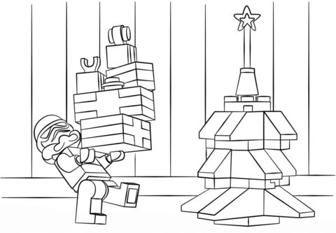 Christmas coloring page lego star wars clone