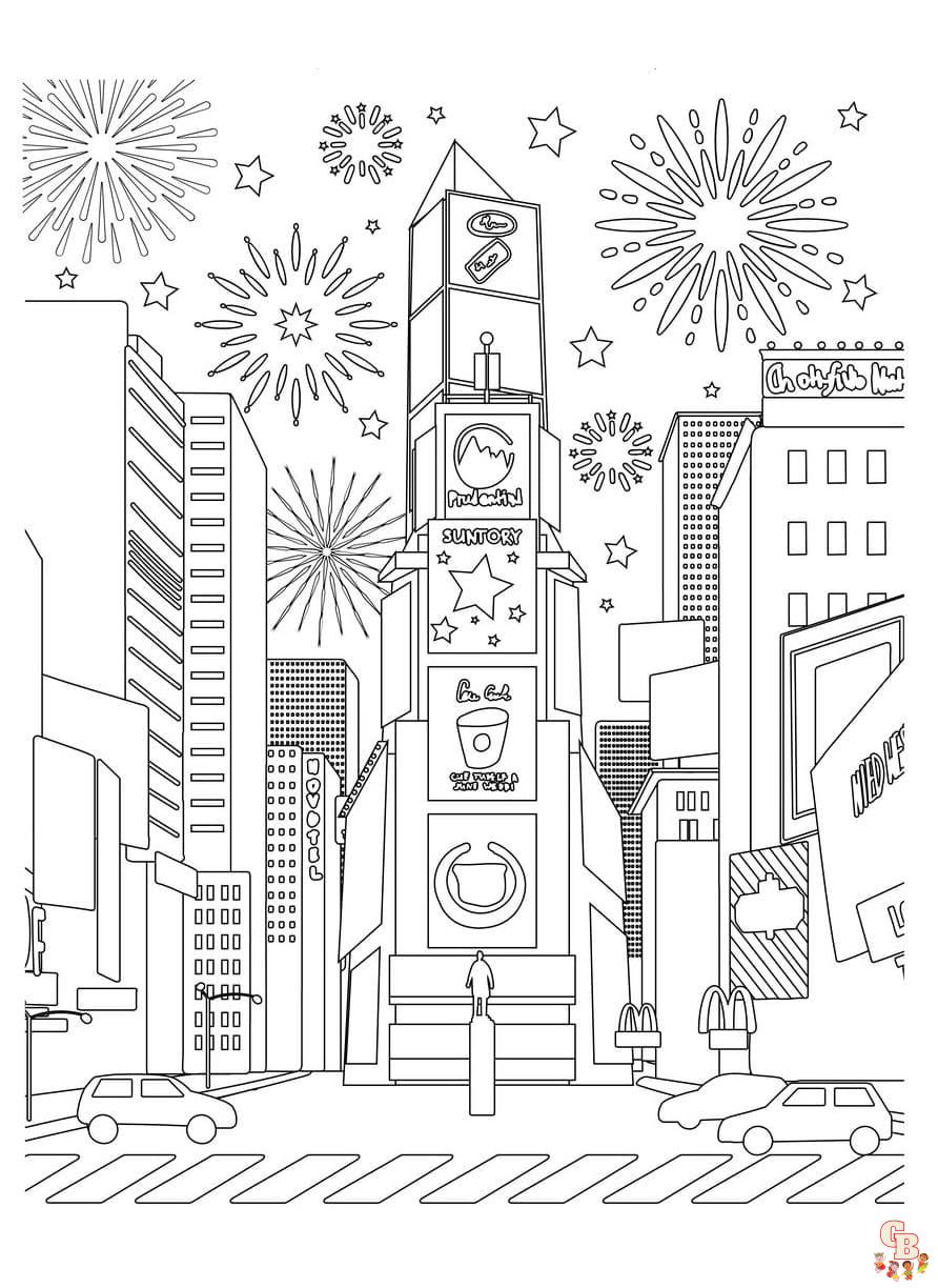 Printable new york coloring pages free for kids and adults