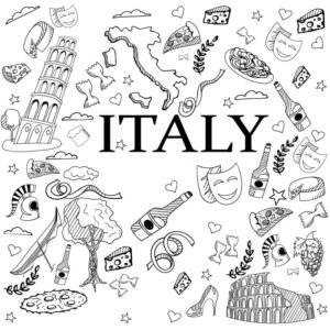 Italy coloring pages printable for free download