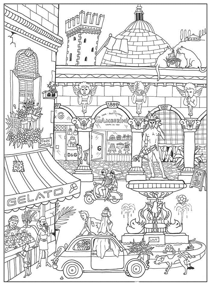 Italy coloring pages printable for free download