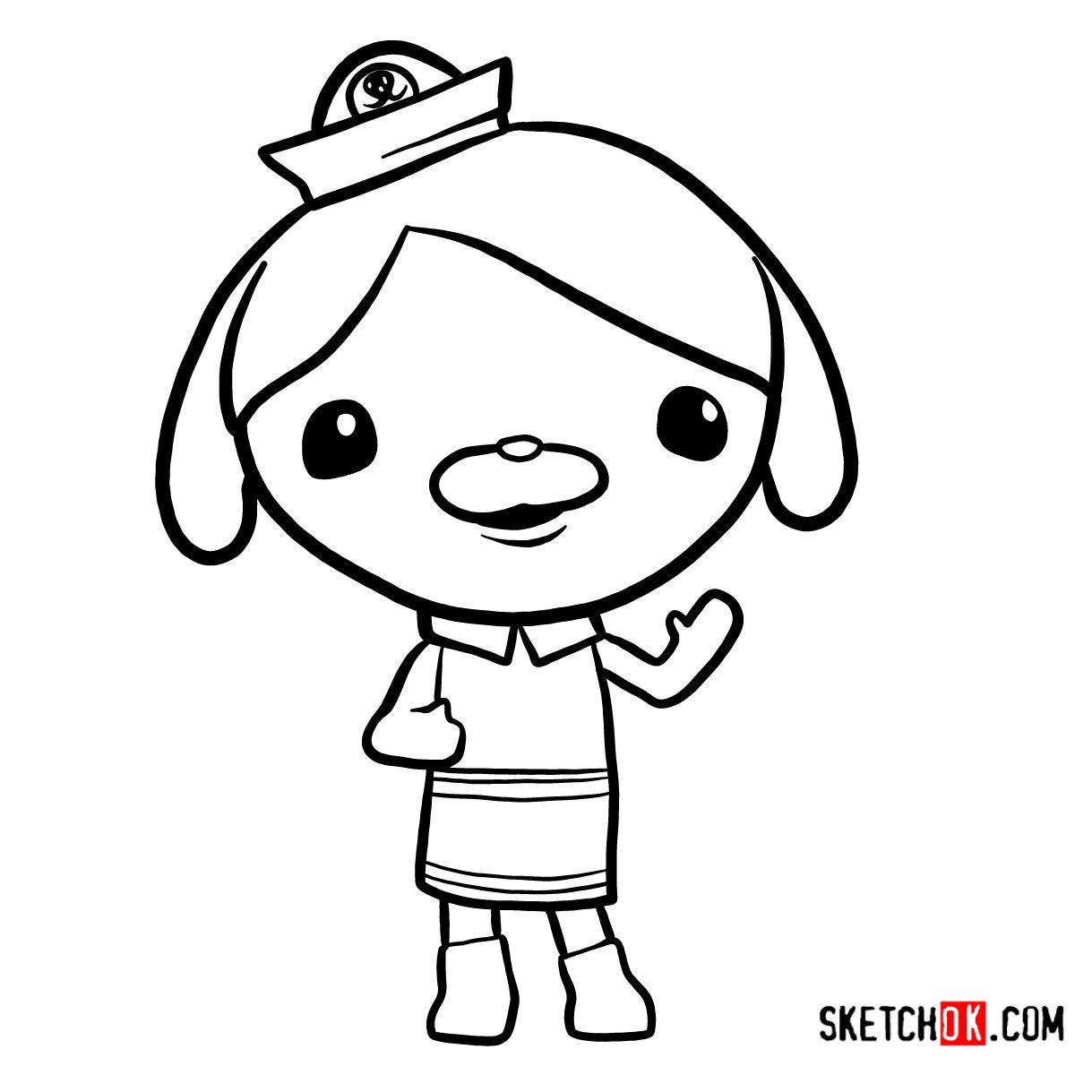 How to draw dashi dog octonauts