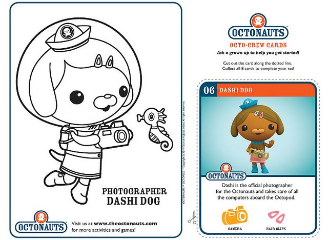 Dashi dog art books for kids octonauts cartoon coloring pages