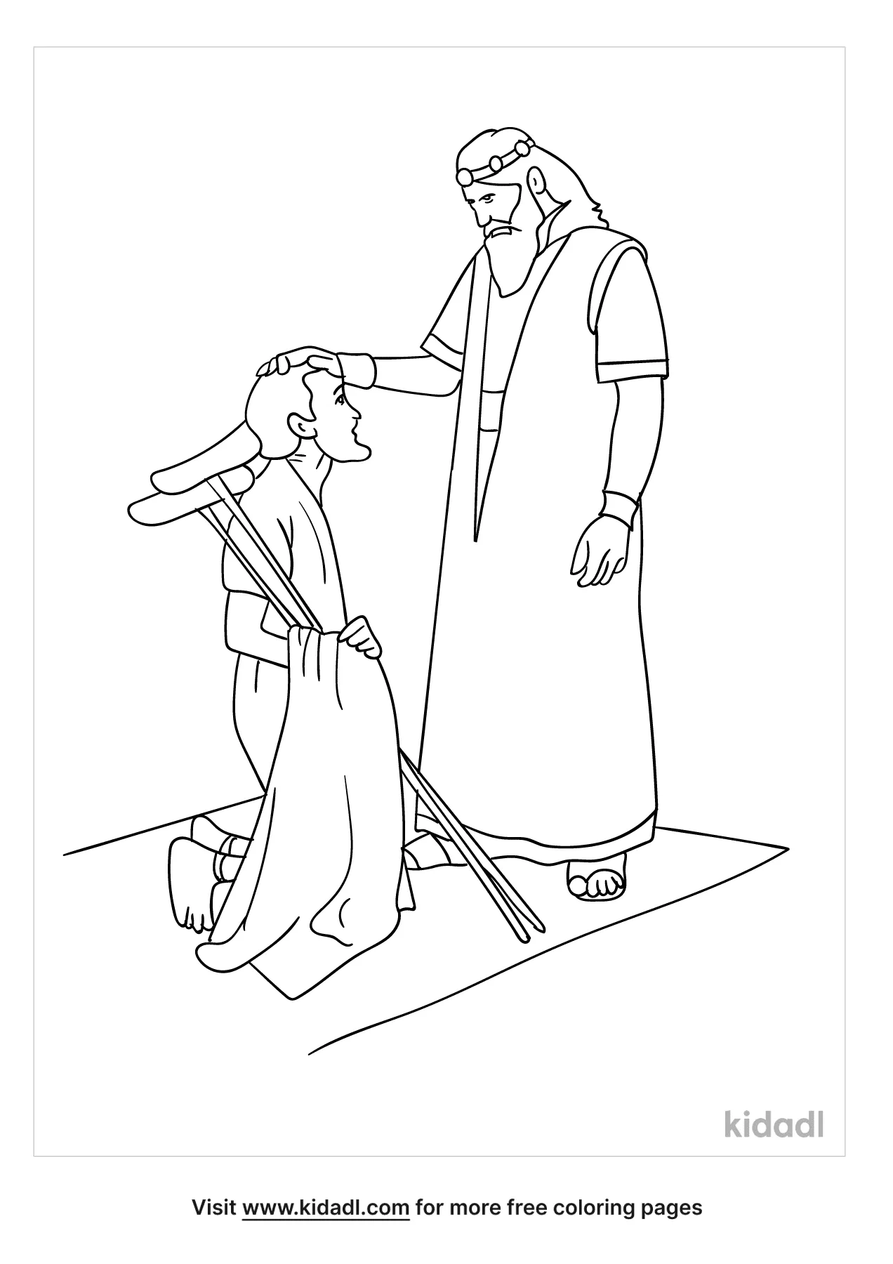 Free mephibosheth coloring page coloring page printables