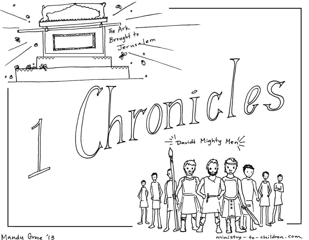 Book of chronicles bible coloring page