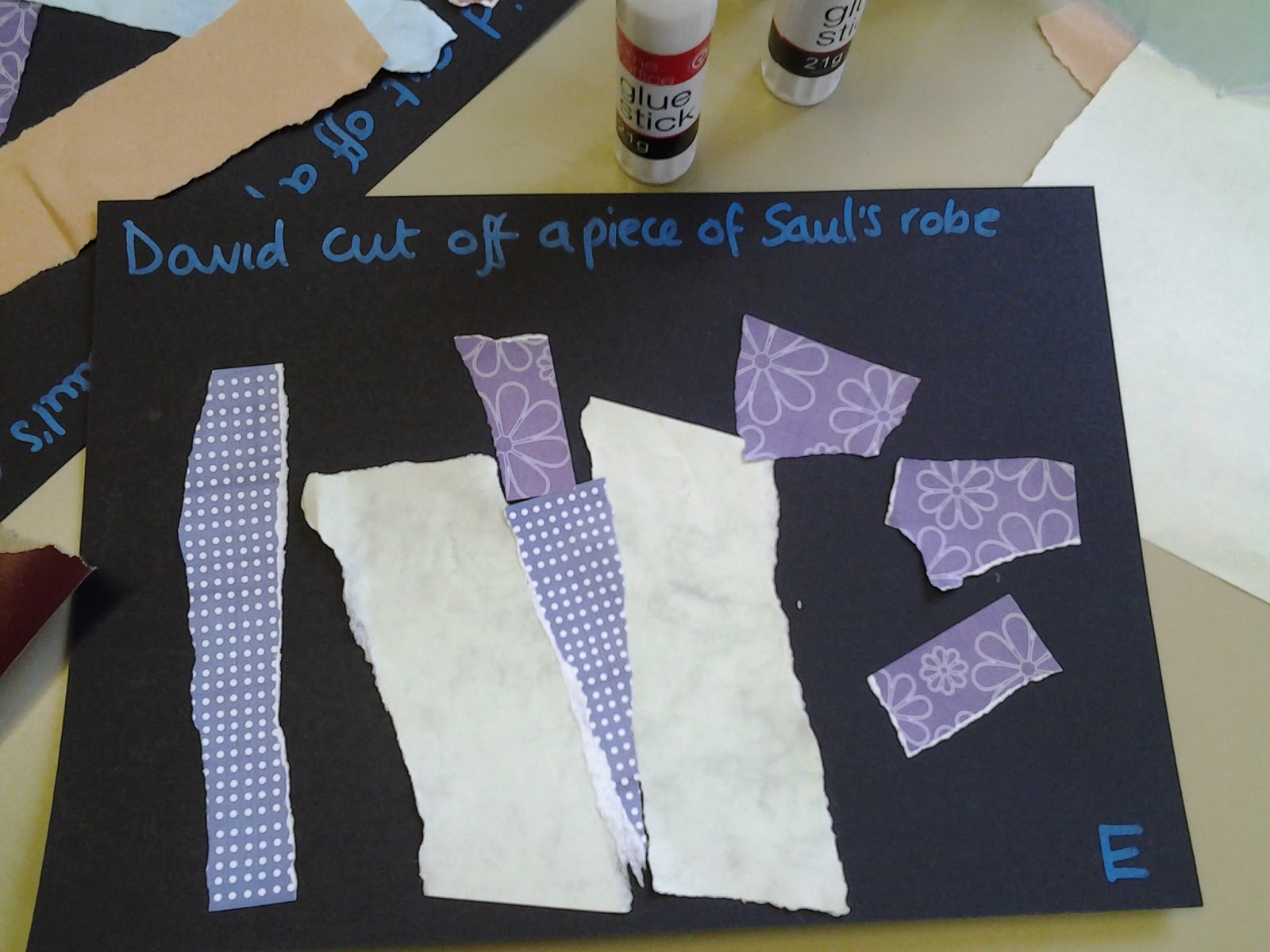 Flame creative childrens ministry david cuts sauls robe a lesson with