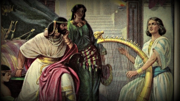 David spares sauls life samuel