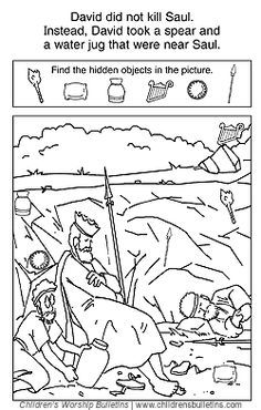 Sunday school activity about david and saul for ages
