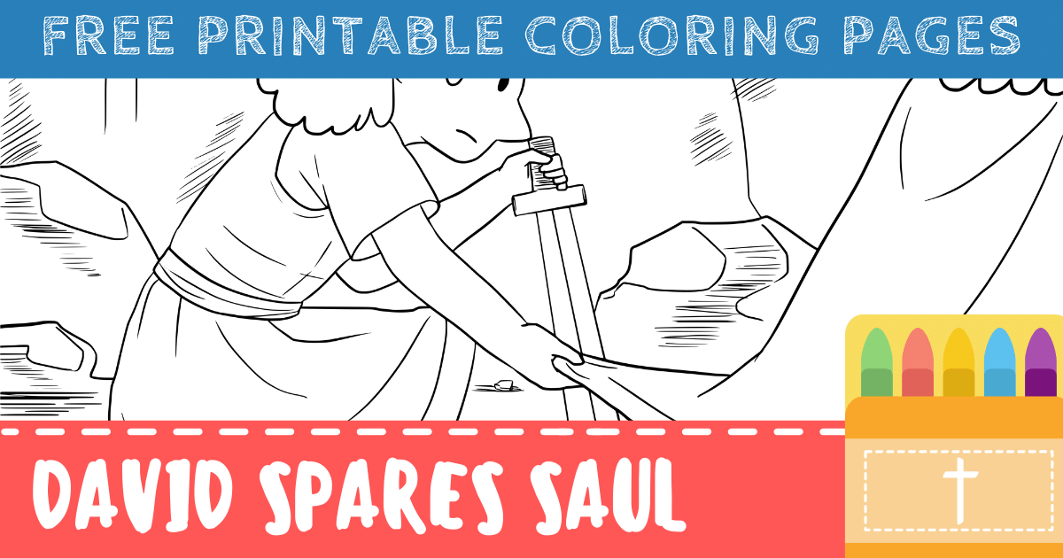 Free david spares saul coloring pages for kids â connectus