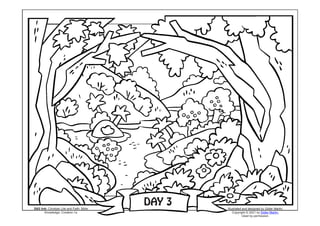 Coloring page the creation of the world vegetation appears ppt