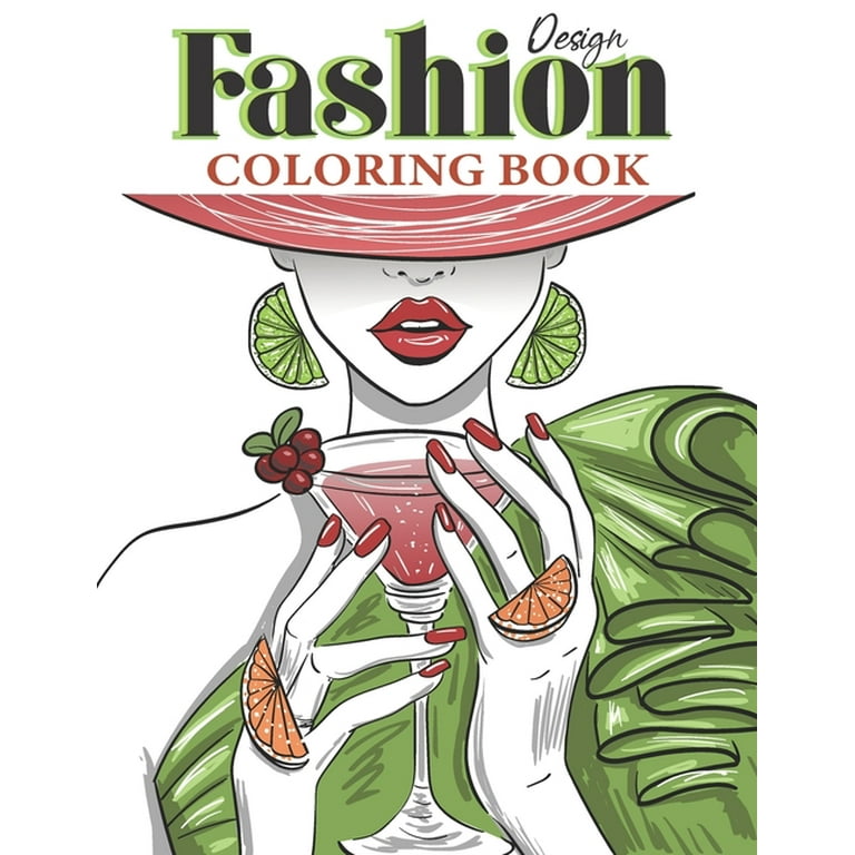 Fashion design coloring book dover fashion art for teens and adults