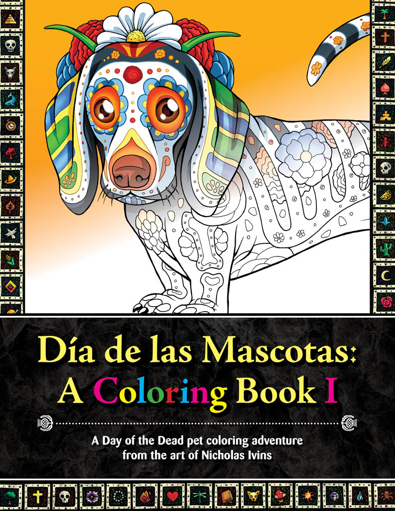 Dãa de las mascotas a coloring book i