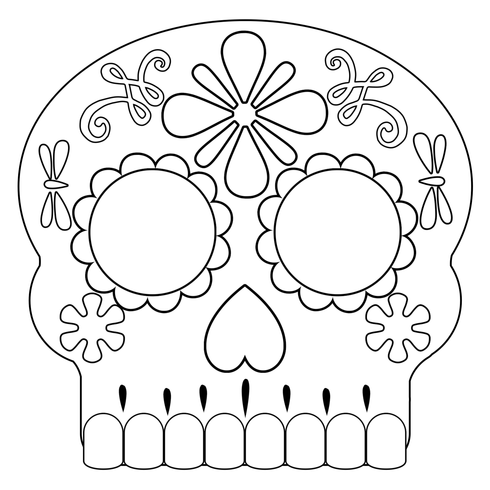 Day of the dead masks sugar skulls free printable
