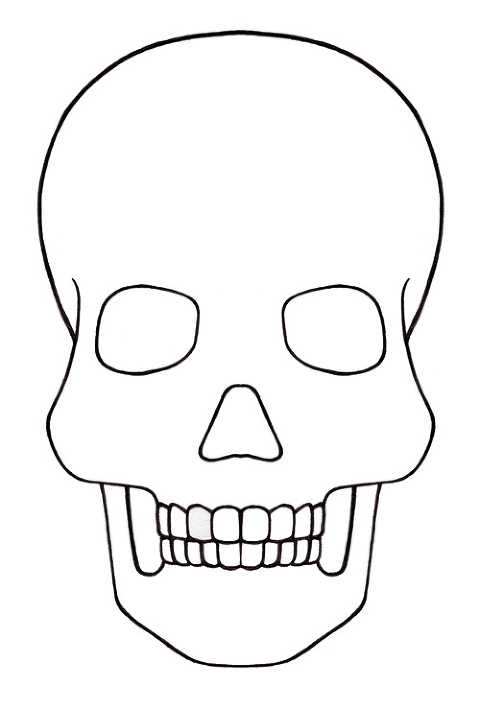 Day of the dead mask printable
