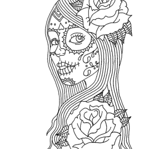 Day of the dead coloring pages printable for free download