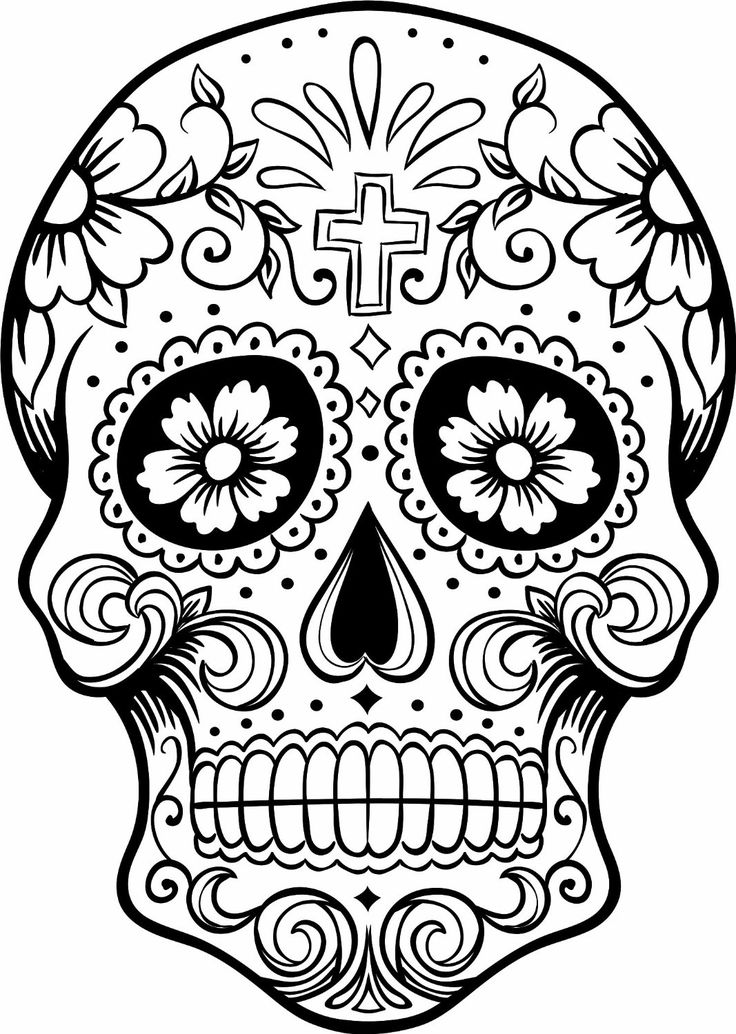 Dabbledown extra large decal sticker skull coloring pages sugar skull art skull art