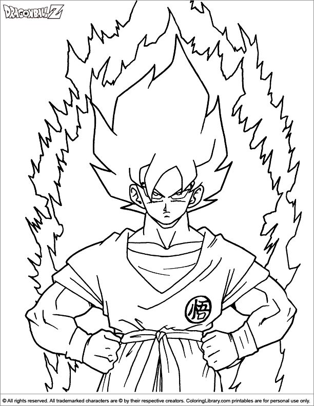 Dragon ball z coloring page dragon coloring page coloring pages cartoon coloring pages