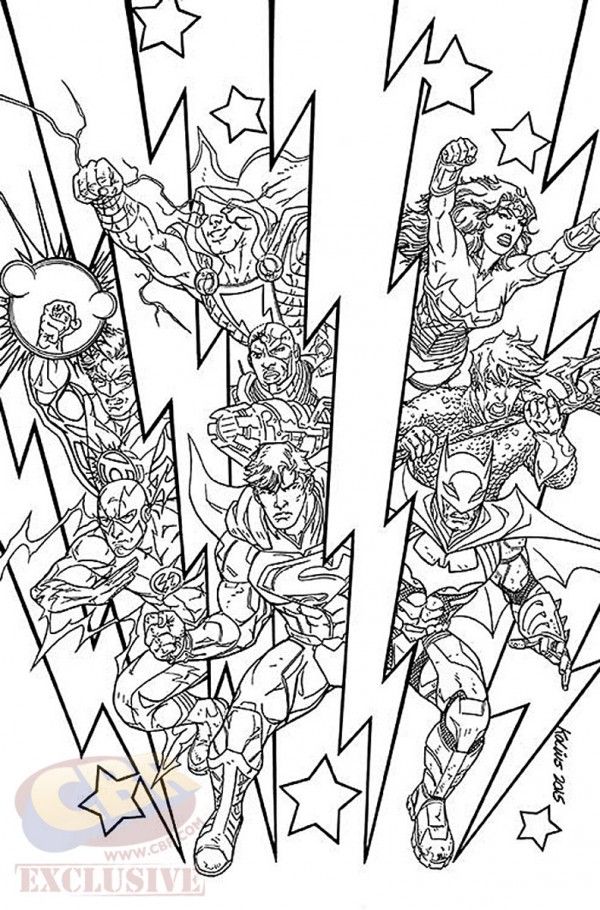 Dc ics arent just selling you adult colouring book variants theyre selling the pencils too superhero coloring pages superhero coloring coloring books