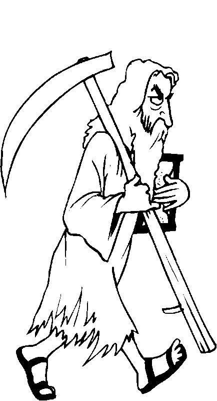 Best father time coloring pages for kids