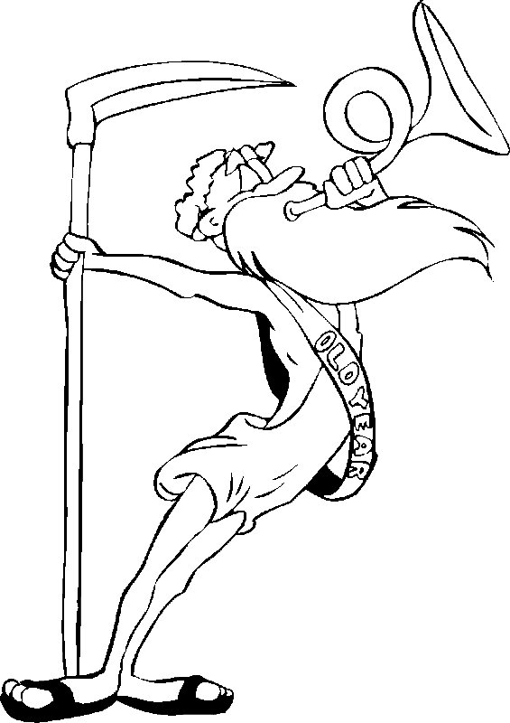 Best father time coloring pages for kids