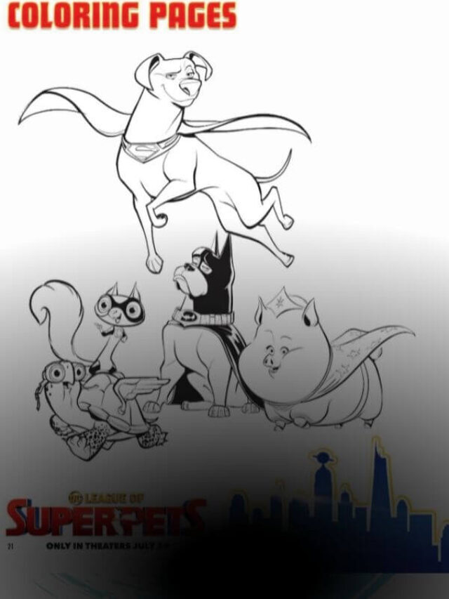 Dc league of super pets coloring pages story