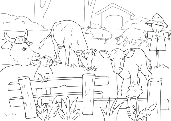 Imãgenes fotos de stock objetos en d y vectores sobre cow coloring book