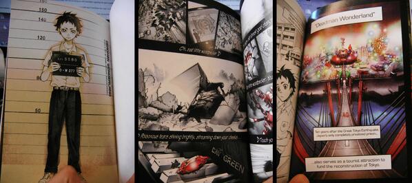 Viz on x in our edition of the deadman wonderland manga we will also include the pretty color pages so awesome httptconochjr x