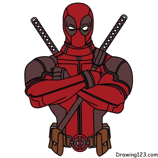 Deadpool drawing tutorial