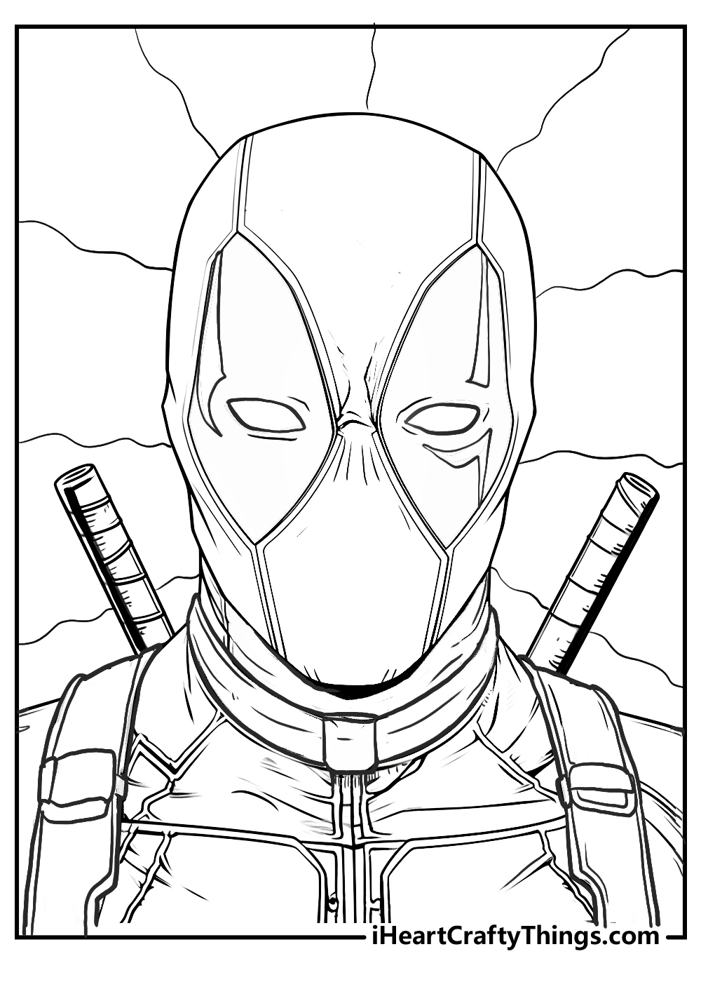 Printable deadpool coloring pages updated