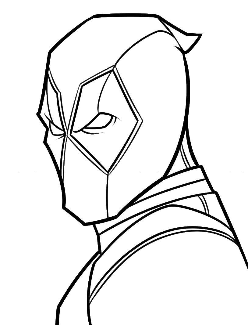 Online coloring pages coloring page terrible deadpool deadpool download print coloring page
