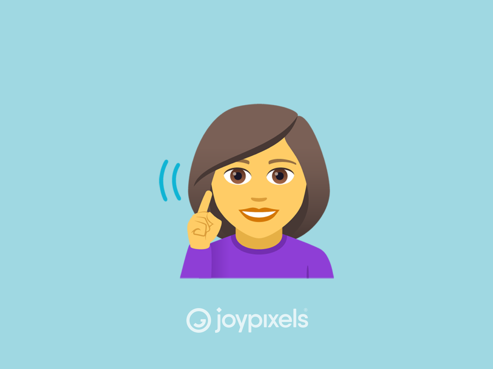 The joypixels woman signing deaf emoji