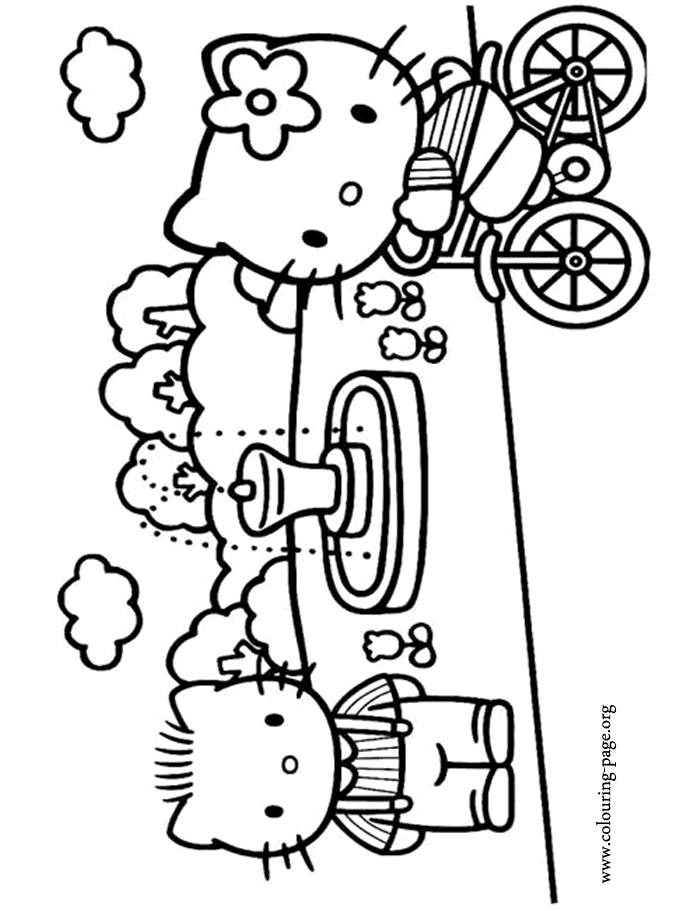 Hello kitty and her boyfriend dear daniel coloring page hello kitty colouring pages kitty coloring hello kitty coloring