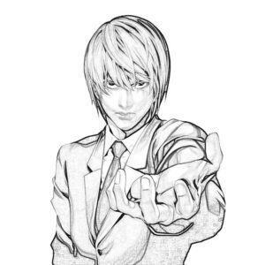 Death note coloring pages printable for free download
