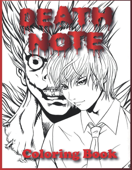 Death note coloring book anime coloring book best coloring book for adults and kids paperback