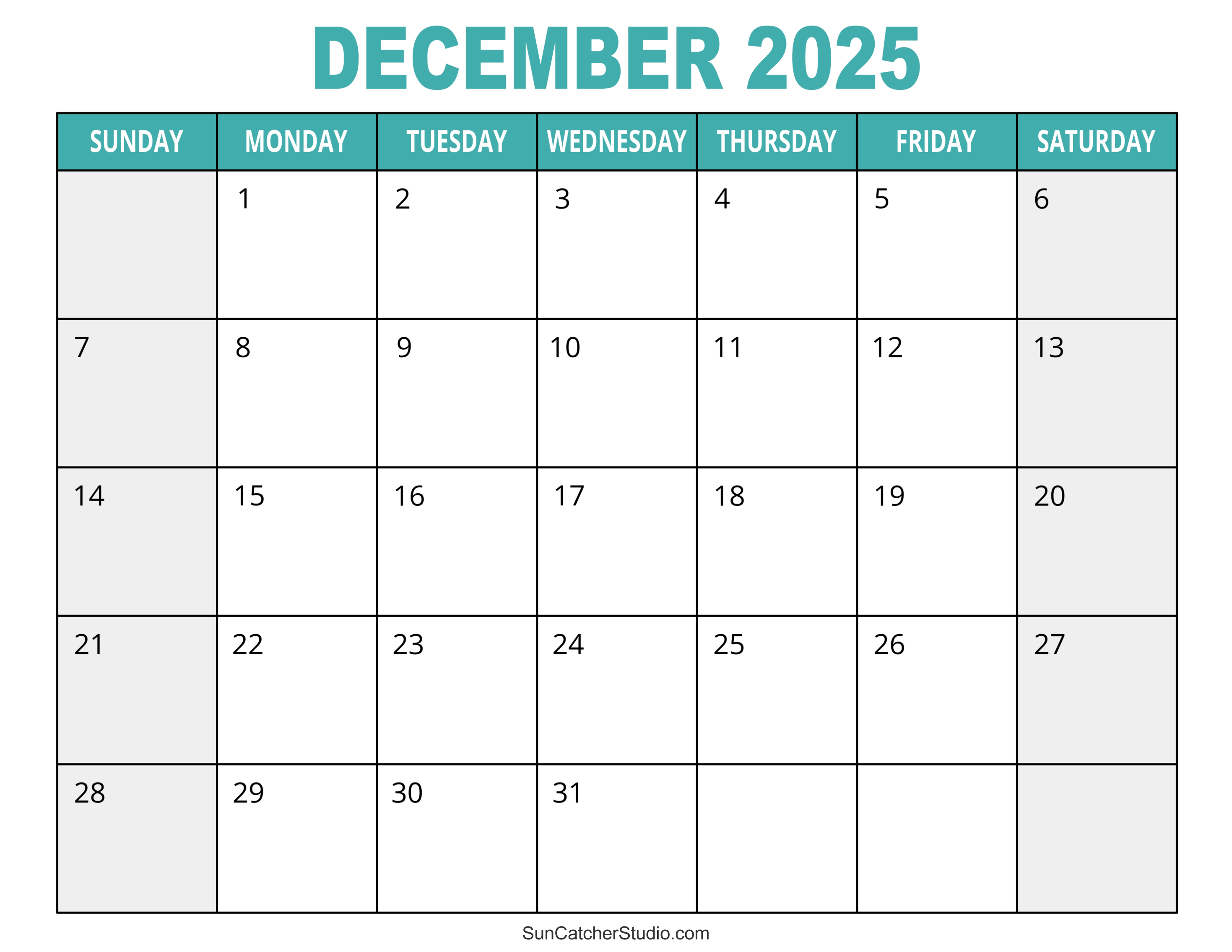 December calendar free printable â diy projects patterns monograms designs templates