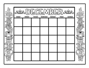 Editable printable monthly calendars coloring pages by the brighter rewriter