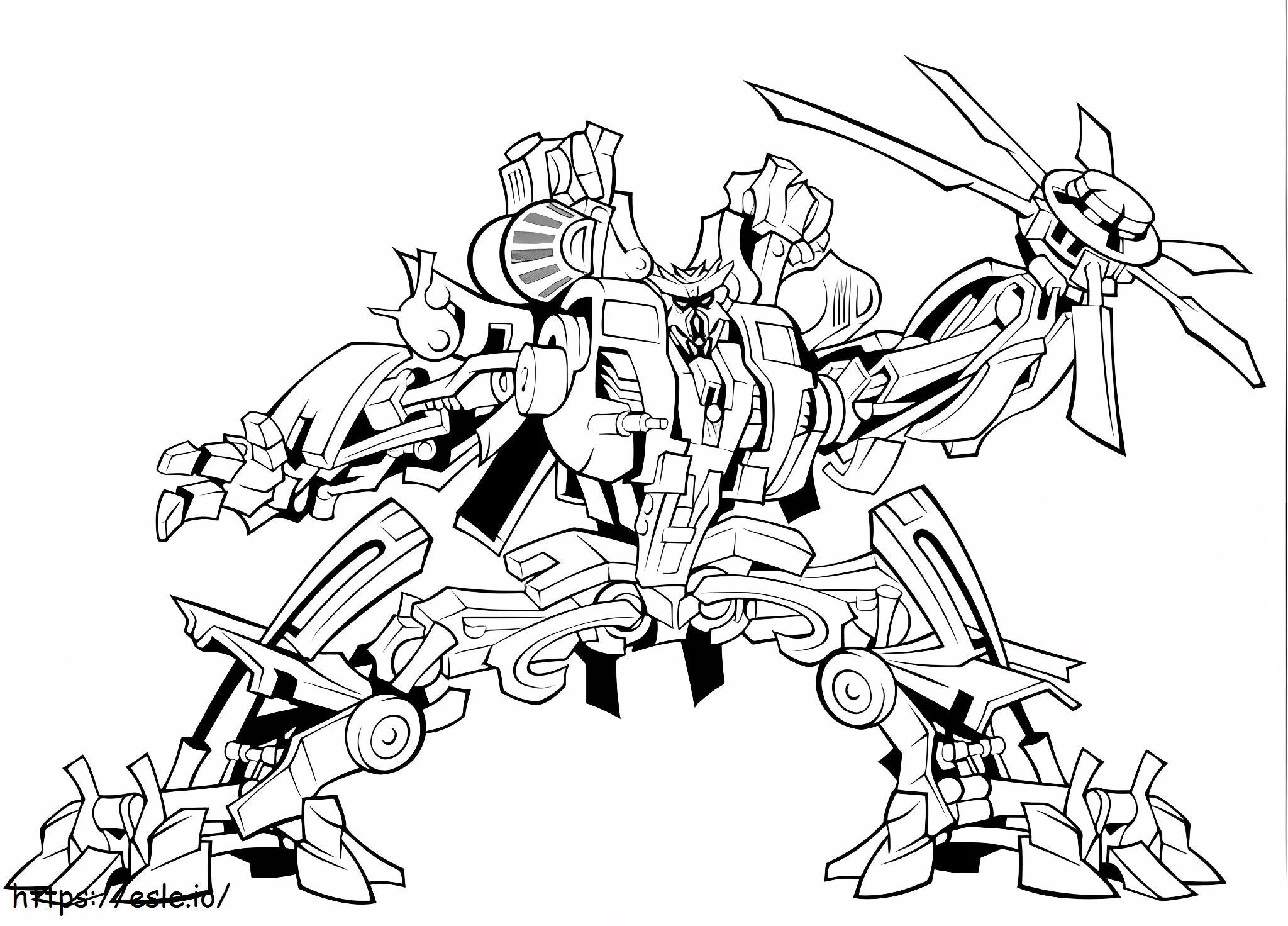 Transformers decepticon monster coloring page