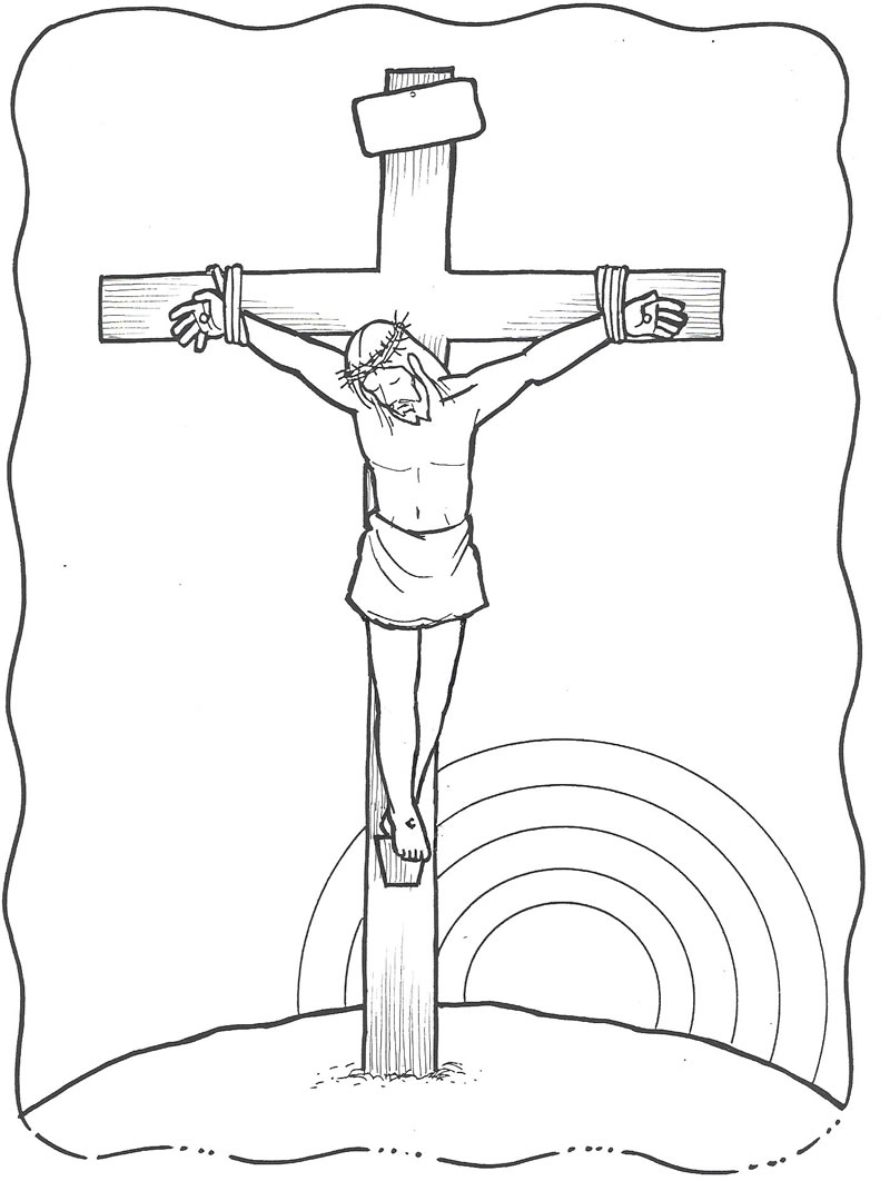 Colorea el vãa crucis completo